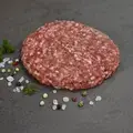 Bestes Rindfleisch, nur mit einer Prise Salz verfeinert, 150g/Stück