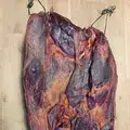 Geräucherter Schinken am Stück