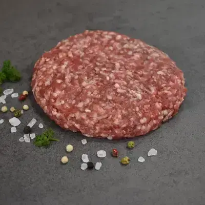 Bestes Rindfleisch mit einer Prise Salz, 150g / Stück.