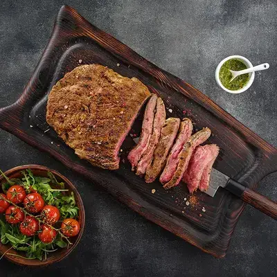 Flank-Steak zubereitet