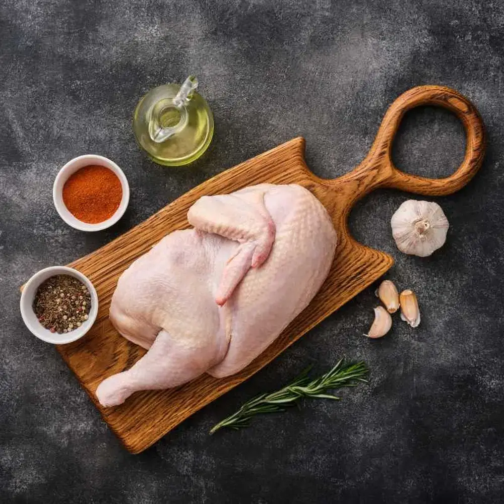 Halbes Hähnchen (küchenfertig)